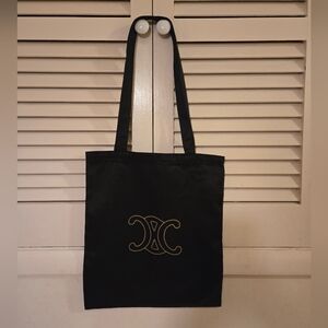 Brand new!! Brand new authentic Celine luxury large black canvas tote with logo